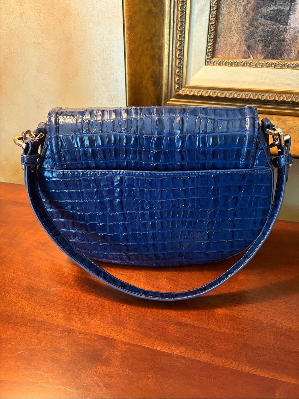 Cynthia Ink Leontyne Brahmin bag with matching clutch - Picture 4 of 9